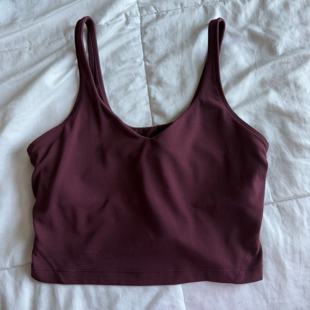 lululemon Align™ Tank Top Light
Support, A/B Cup Size 8 Color Garnet